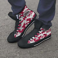 Load image into Gallery viewer, Designs by MyUtopia Shout Out:Diehard Alabama Fan Camo Print Canvas High Top Shoes
