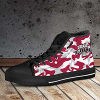 Load image into Gallery viewer, Designs by MyUtopia Shout Out:Diehard Alabama Fan Camo Print Canvas High Top Shoes
