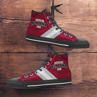 Load image into Gallery viewer, Designs by MyUtopia Shout Out:Diehard Alabama Fan Canvas High Top Shoes
