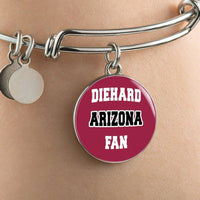 Load image into Gallery viewer, Designs by MyUtopia Shout Out:Diehard Arizona Cardinals Fan Handcrafted Necklace,Bangle-Bracelet adjustable / Red/Black,Necklace
