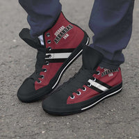 Load image into Gallery viewer, Designs by MyUtopia Shout Out:Diehard Arkansas Fan Canvas High Top Shoes
