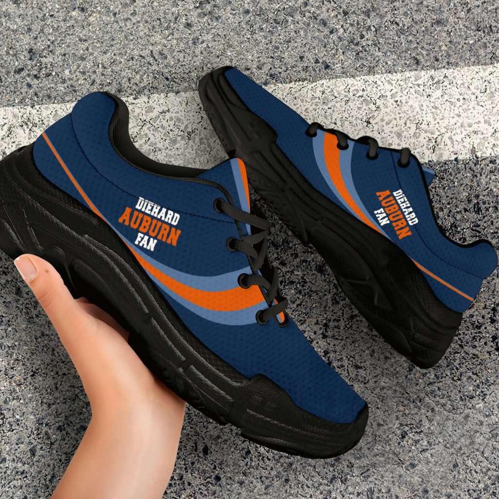 Designs by MyUtopia Shout Out:Diehard Auburn Fan Chunky Sneaker