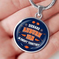 Load image into Gallery viewer, Designs by MyUtopia Shout Out:Diehard Auburn Fan In Enemy Territory Handcrafted Jewelry - AUBCF
