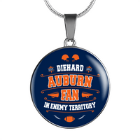 Load image into Gallery viewer, Designs by MyUtopia Shout Out:Diehard Auburn Fan In Enemy Territory Handcrafted Jewelry - AUBCF
