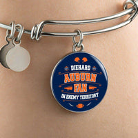 Load image into Gallery viewer, Designs by MyUtopia Shout Out:Diehard Auburn Fan In Enemy Territory Handcrafted Jewelry - AUBCF,Bangle-Bracelet adjustable / Blue/Orange,Necklace
