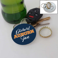 Load image into Gallery viewer, Designs by MyUtopia Shout Out:Diehard Auburn Fan Magnetic Keychain with Bottle Opener
