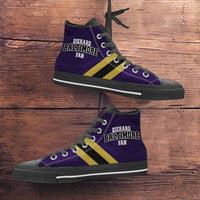 Load image into Gallery viewer, Designs by MyUtopia Shout Out:Diehard Baltimore Fan Canvas High Top Shoes
