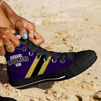 Load image into Gallery viewer, Designs by MyUtopia Shout Out:Diehard Baltimore Fan Canvas High Top Shoes
