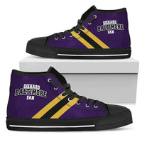 Load image into Gallery viewer, Designs by MyUtopia Shout Out:Diehard Baltimore Fan Canvas High Top Shoes
