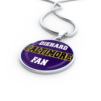 Load image into Gallery viewer, Designs by MyUtopia Shout Out:Diehard Baltimore Fan Handcrafted Necklace
