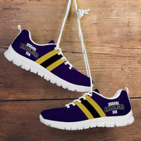 Load image into Gallery viewer, Designs by MyUtopia Shout Out:Diehard Baltimore Fan Running Shoes,Kid&#39;s / 11 CHILD (EU28) / Violet/Yellow,Running Shoes
