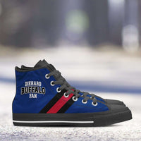 Load image into Gallery viewer, Designs by MyUtopia Shout Out:Diehard Buffalo Fan Canvas High Top Shoes
