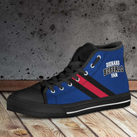 Load image into Gallery viewer, Designs by MyUtopia Shout Out:Diehard Buffalo Fan Canvas High Top Shoes
