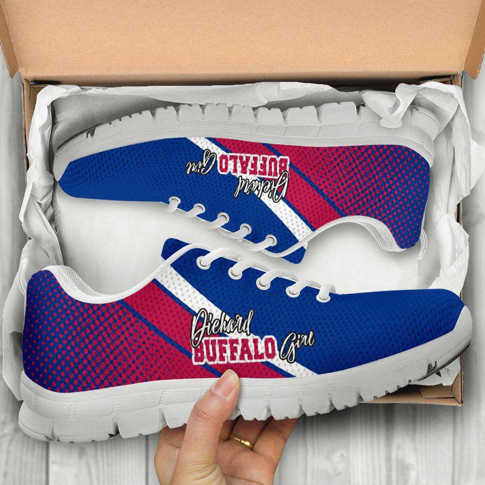 Designs by MyUtopia Shout Out:Diehard Buffalo Girl Mesh Fabric Running Shoes