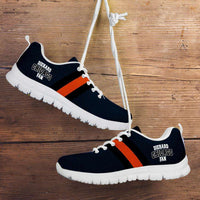 Load image into Gallery viewer, Designs by MyUtopia Shout Out:Diehard Chicago Fan Running Shoes,Kid&#39;s / 11 CHILD (EU28) / White/Navy Blue,Running Shoes
