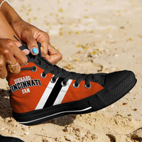 Load image into Gallery viewer, Designs by MyUtopia Shout Out:Diehard Cincinnati Fan Canvas Hightop Casual Shoes
