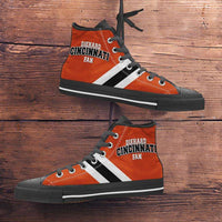 Load image into Gallery viewer, Designs by MyUtopia Shout Out:Diehard Cincinnati Fan Canvas Hightop Casual Shoes
