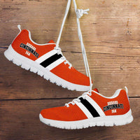 Load image into Gallery viewer, Designs by MyUtopia Shout Out:Diehard Cincinnati Fan Running Shoes,Kid&#39;s / 11 CHILD (EU28) / White/Orange,Running Shoes
