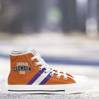 Load image into Gallery viewer, Designs by MyUtopia Shout Out:Diehard Clemson Fan Canvas High Top Shoes
