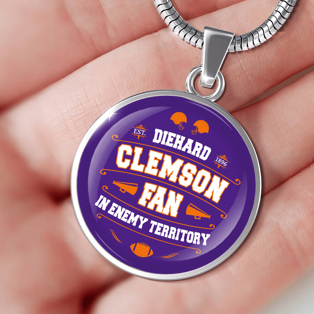 Designs by MyUtopia Shout Out:Diehard Clemson Fan In Enemy Territory Handcrafted Jewelry - CLECF