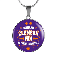 Load image into Gallery viewer, Designs by MyUtopia Shout Out:Diehard Clemson Fan In Enemy Territory Handcrafted Jewelry - CLECF

