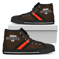 Load image into Gallery viewer, Designs by MyUtopia Shout Out:Diehard Cleveland Fan Canvas High Top Shoes
