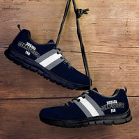 Load image into Gallery viewer, Designs by MyUtopia Shout Out:Diehard Conneticut Fan Running Shoes,Kid&#39;s / 11 CHILD (EU28) / Navy Blue/White,Running Shoes
