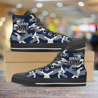 Load image into Gallery viewer, Designs by MyUtopia Shout Out:Diehard Dallas Fan Camo Print Canvas High Top Shoes
