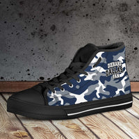 Load image into Gallery viewer, Designs by MyUtopia Shout Out:Diehard Dallas Fan Camo Print Canvas High Top Shoes
