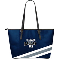 Load image into Gallery viewer, Designs by MyUtopia Shout Out:Diehard Dallas Fan Faux Leather Totebag Purse
