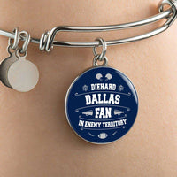 Load image into Gallery viewer, Designs by MyUtopia Shout Out:Diehard Dallas Fan In Enemy Territory Handcrafted Jewelry,Bangle-Bracelet adjustable / Blue,Necklace
