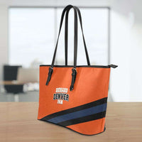 Load image into Gallery viewer, Designs by MyUtopia Shout Out:Diehard Denver Fan Faux Leather Totebag Purse
