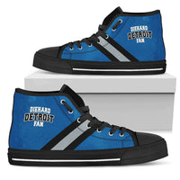 Load image into Gallery viewer, Designs by MyUtopia Shout Out:Diehard Detroit Fan Canvas High Top Shoes
