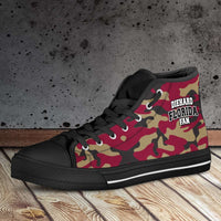 Load image into Gallery viewer, Designs by MyUtopia Shout Out:Diehard Florida Fan Camo Print Canvas High Top Shoes, Garnet
