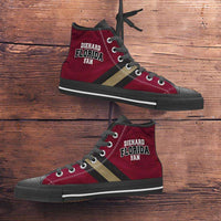 Load image into Gallery viewer, Designs by MyUtopia Shout Out:Diehard Florida Fan Canvas High Top Shoes, Garnet

