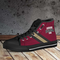 Load image into Gallery viewer, Designs by MyUtopia Shout Out:Diehard Florida Fan Canvas High Top Shoes, Garnet

