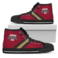 Load image into Gallery viewer, Designs by MyUtopia Shout Out:Diehard Florida Fan Canvas High Top Shoes, Garnet
