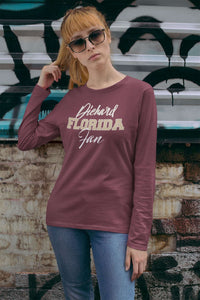 Load image into Gallery viewer, Designs by MyUtopia Shout Out:Diehard Florida Fan Long Sleeve Ultra Cotton Unisex T-Shirt Garnet
