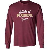 Load image into Gallery viewer, Designs by MyUtopia Shout Out:Diehard Florida Fan Long Sleeve Ultra Cotton Unisex T-Shirt Garnet,S / Maroon,Long Sleeve T-Shirts
