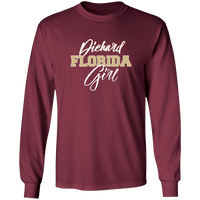 Load image into Gallery viewer, Designs by MyUtopia Shout Out:Diehard Florida Girl Long Sleeve Ultra Cotton Unisex T-Shirt Garnet,S / Maroon,Long Sleeve T-Shirts
