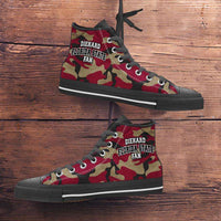 Load image into Gallery viewer, Designs by MyUtopia Shout Out:Diehard Florida State Fan Camo Print Canvas High Top Shoes, Garnet
