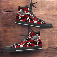 Load image into Gallery viewer, Designs by MyUtopia Shout Out:Diehard Georgia Fan Camo Canvas High Top Shoes
