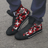 Load image into Gallery viewer, Designs by MyUtopia Shout Out:Diehard Georgia Fan Camo Canvas High Top Shoes

