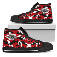 Load image into Gallery viewer, Designs by MyUtopia Shout Out:Diehard Georgia Fan Camo Canvas High Top Shoes
