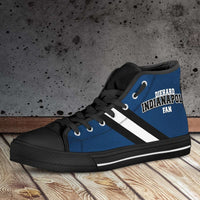 Load image into Gallery viewer, Designs by MyUtopia Shout Out:Diehard Indianapolis Fan Canvas High Top Shoes
