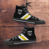 Load image into Gallery viewer, Designs by MyUtopia Shout Out:Diehard Iowa Fan Canvas High Top Shoes
