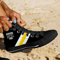 Load image into Gallery viewer, Designs by MyUtopia Shout Out:Diehard Iowa Fan Canvas High Top Shoes

