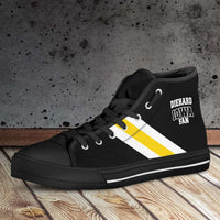 Load image into Gallery viewer, Designs by MyUtopia Shout Out:Diehard Iowa Fan Canvas High Top Shoes
