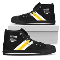 Load image into Gallery viewer, Designs by MyUtopia Shout Out:Diehard Iowa Fan Canvas High Top Shoes

