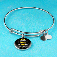 Load image into Gallery viewer, Designs by MyUtopia Shout Out:Diehard Iowa Fan in Enemy Territory Handmade Wire Bracelet
